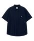 로코 포켓 린넨 반팔 셔츠 네이비
