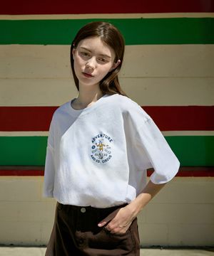 어드벤처 서커스 반팔 티셔츠  화이트 FST338