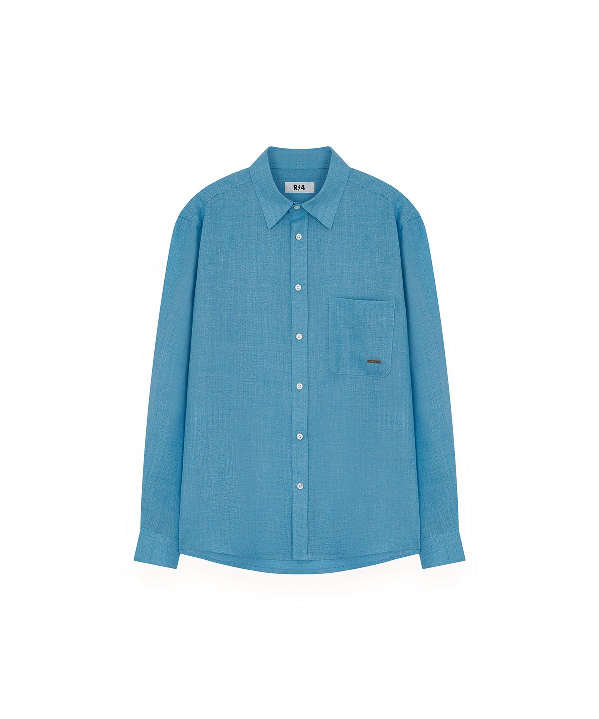 알포(R-4) R-0053 / WOOL BLEND - VACATION SHIRTS(SKY-BLUE)