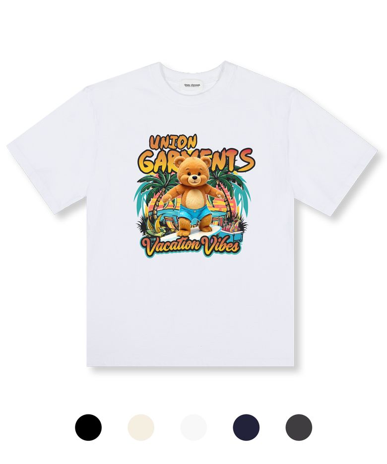 베케이션 바이브 오버핏 반팔 티셔츠 5 COLOR