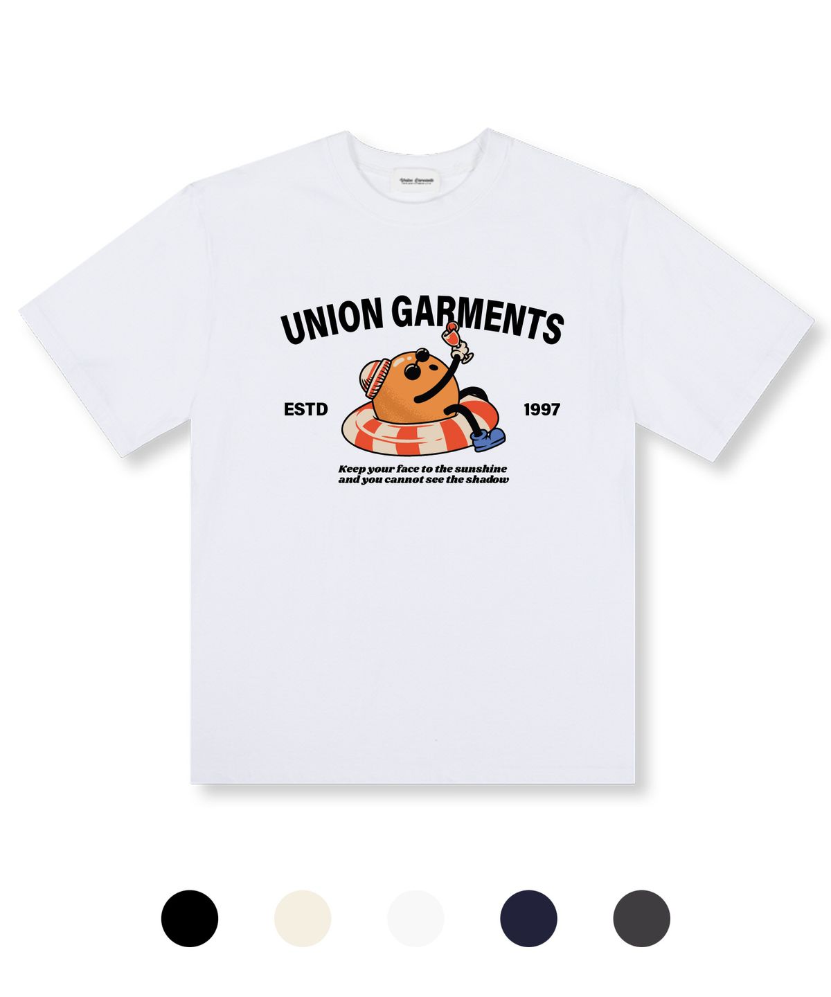 유니온가먼츠(UNION GARMENTS) 튜브볼 오버핏 반팔 티셔츠 5 COLOR