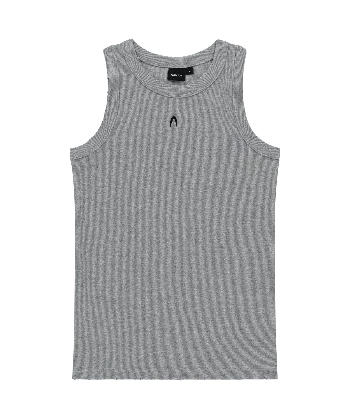 아캄(AAKAM) Distressed Logo Sleeveless (Gray)