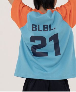 21 빈티지 레글런 주니어 반팔티 블루, 아이보리