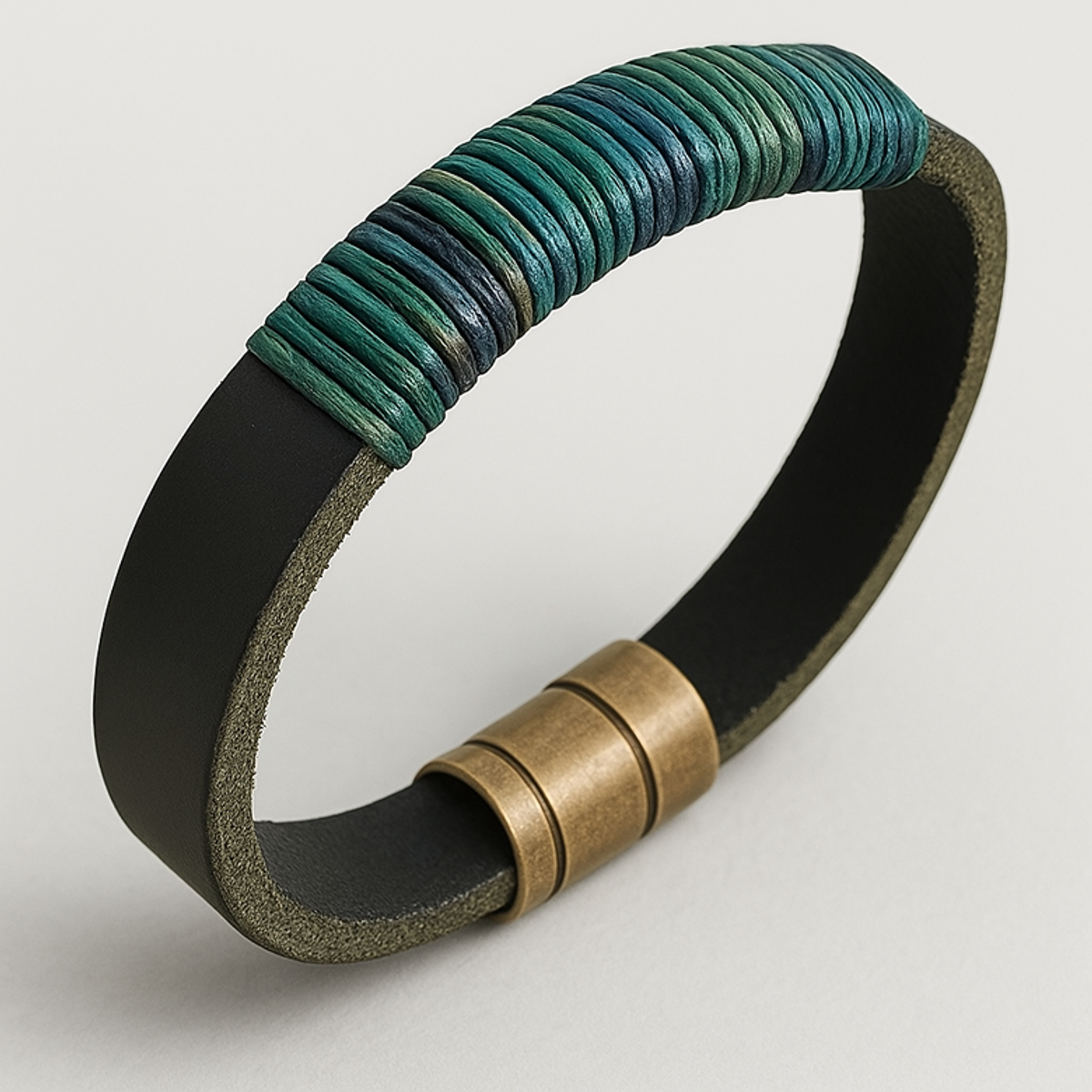 마크-4(MARK-4) WHOLE LEATER BRACELET (FADE GREEN)