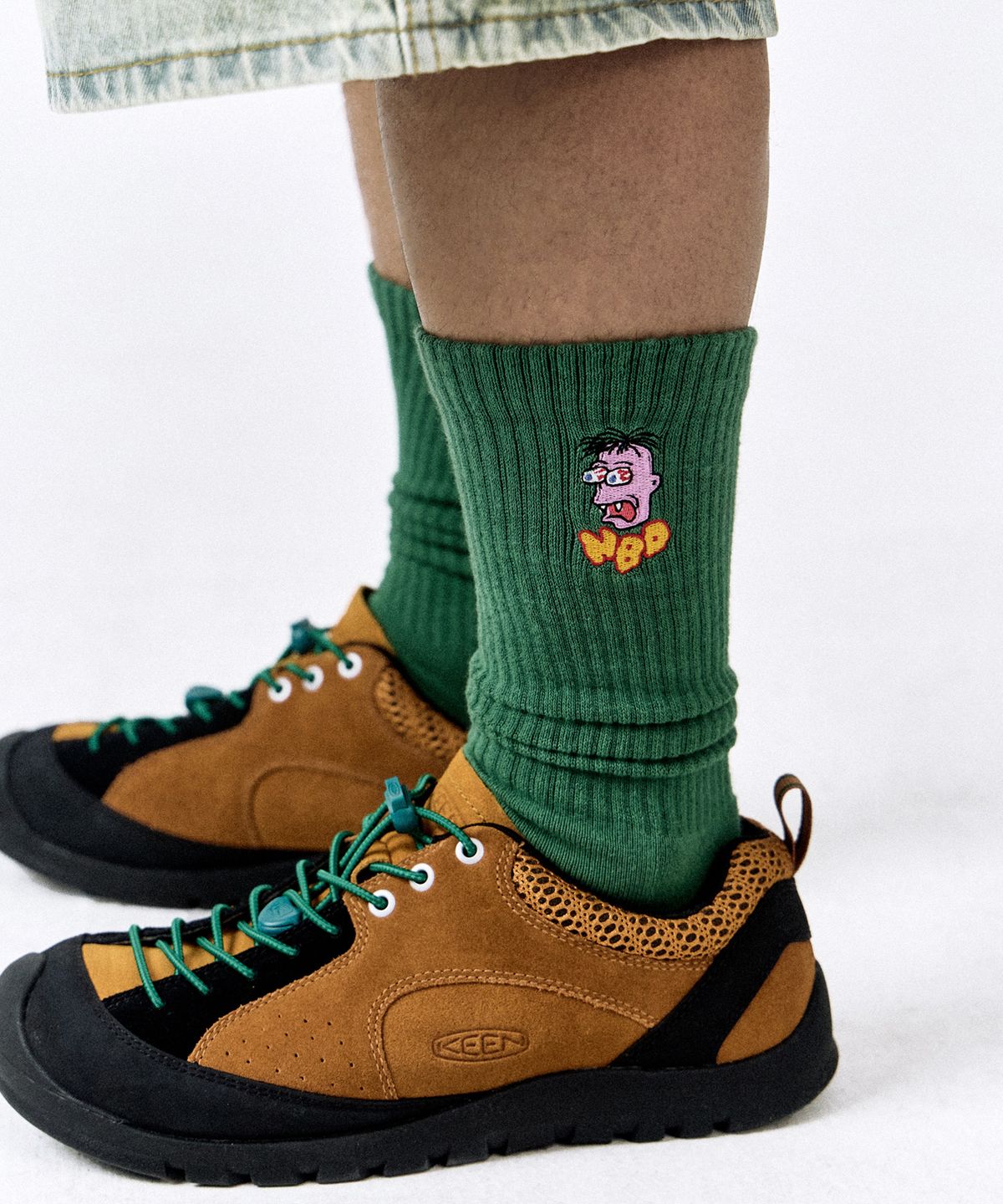 네이키드블러드(NAKEDBLOOD) NO MATTER SK8 SOCKS GREEN