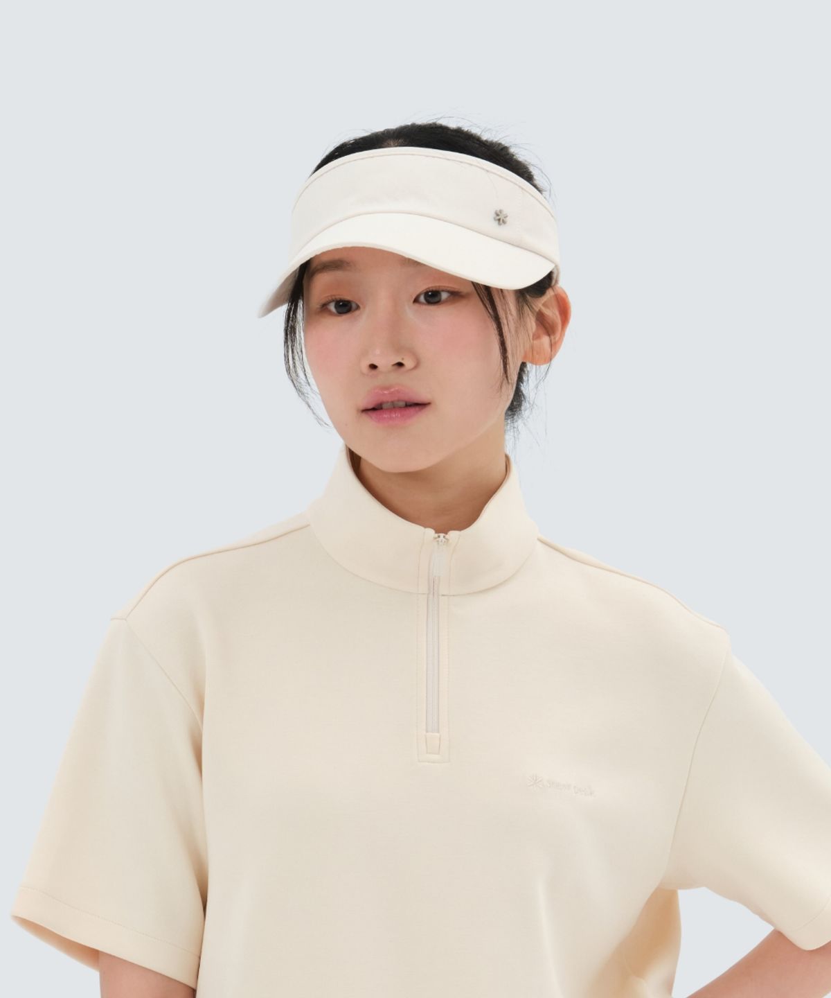 스노우피크 어패럴(SNOWPEAK APPAREL) 쿨링 여성 썬캡 (S25MWFSC79) Butter Ivory