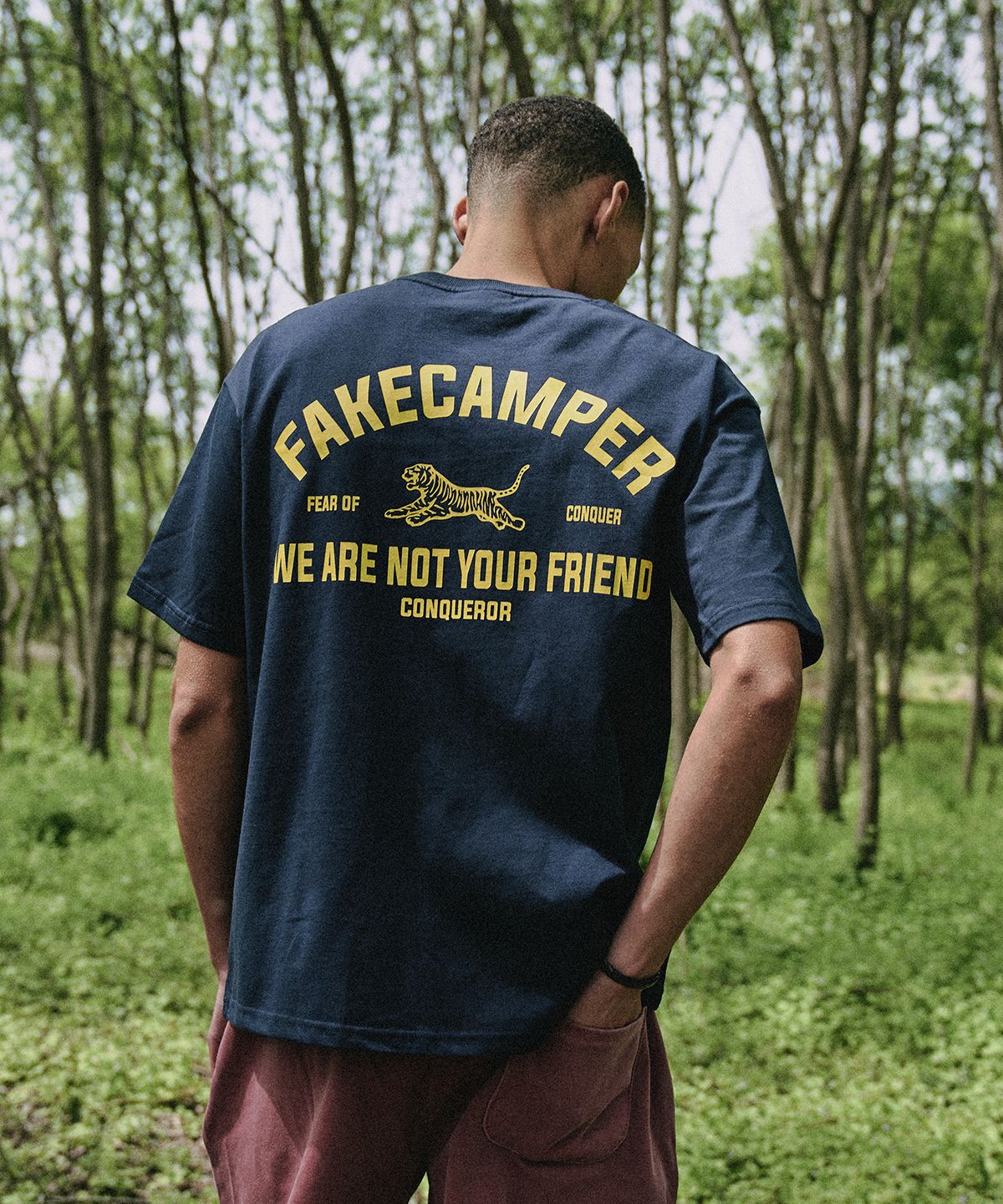 페이크캠퍼(FAKE CAMPER) 타이거 오리지널 빈티지 반팔티셔츠 [NAVY]