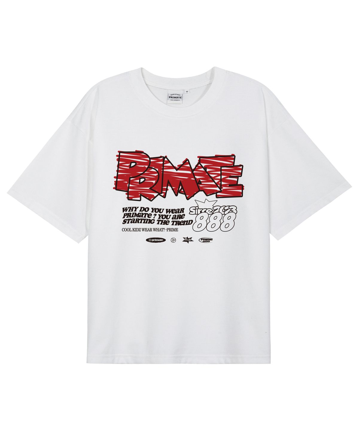 프라임에이트(PRIMATE) [COOL COTTON] FURY 오버핏 반팔티셔츠 6 COLORS