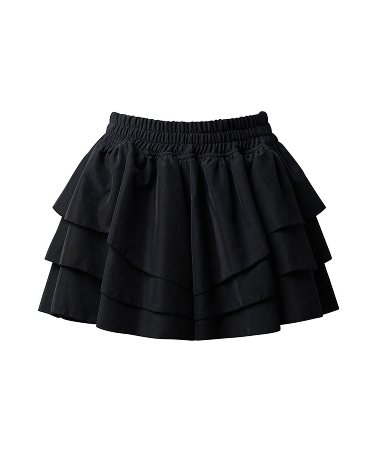 에르에르(ERER) Ruffle shorts Black