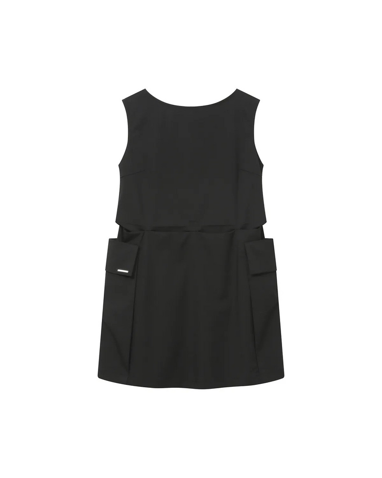 Pocket shirts one piece BLACK