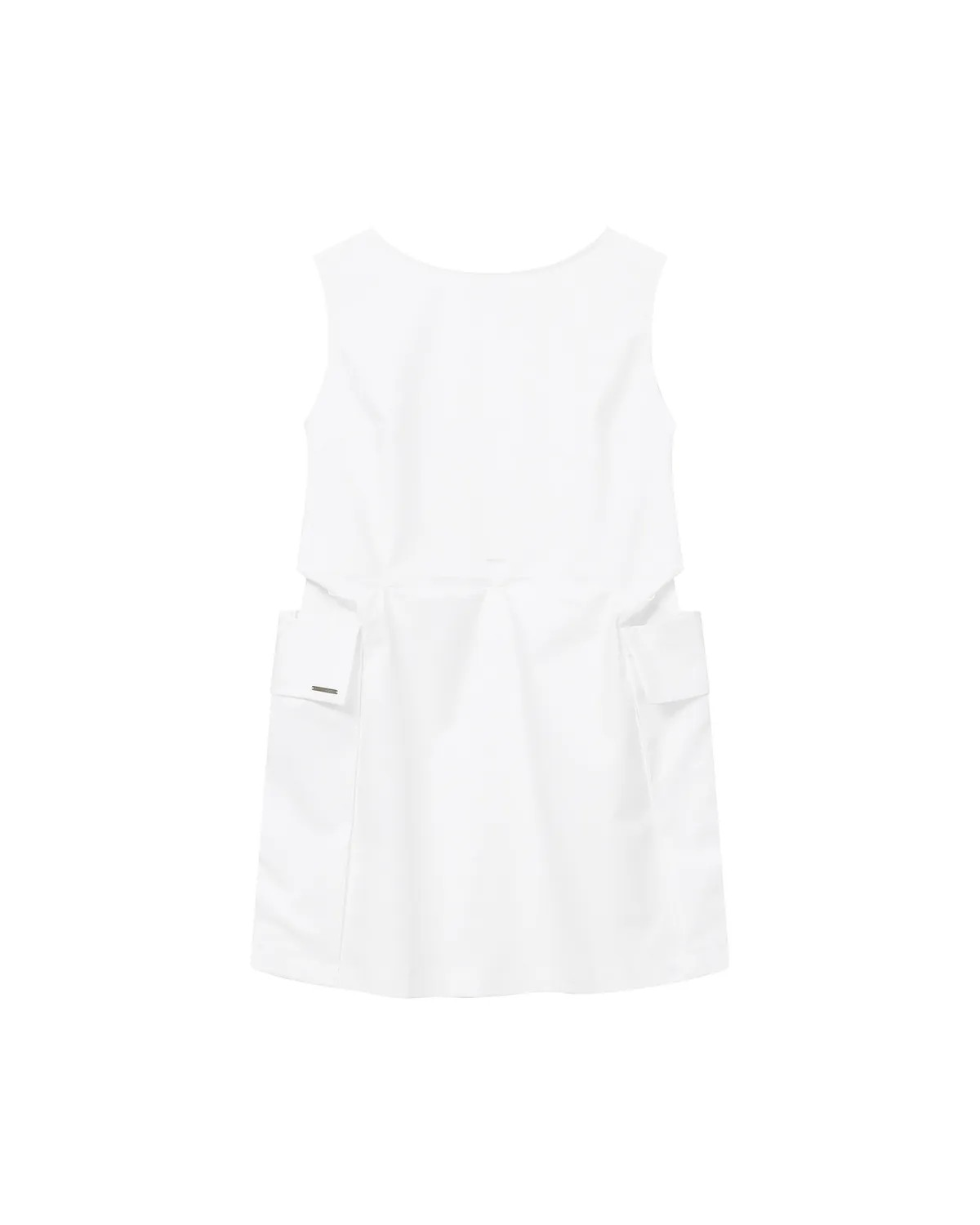 미세키서울(MISEKI SEOUL) Pocket shirts one piece WHITE