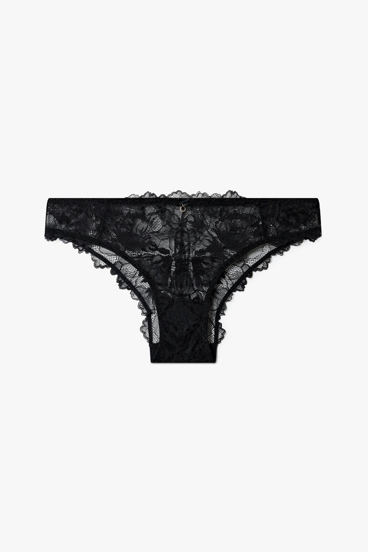 엠포리오 아르마니 언더웨어(EMPORIO ARMANI UNDERWEAR) 여성 플라워 레이스 메쉬 브리프 _블랙 0825111514