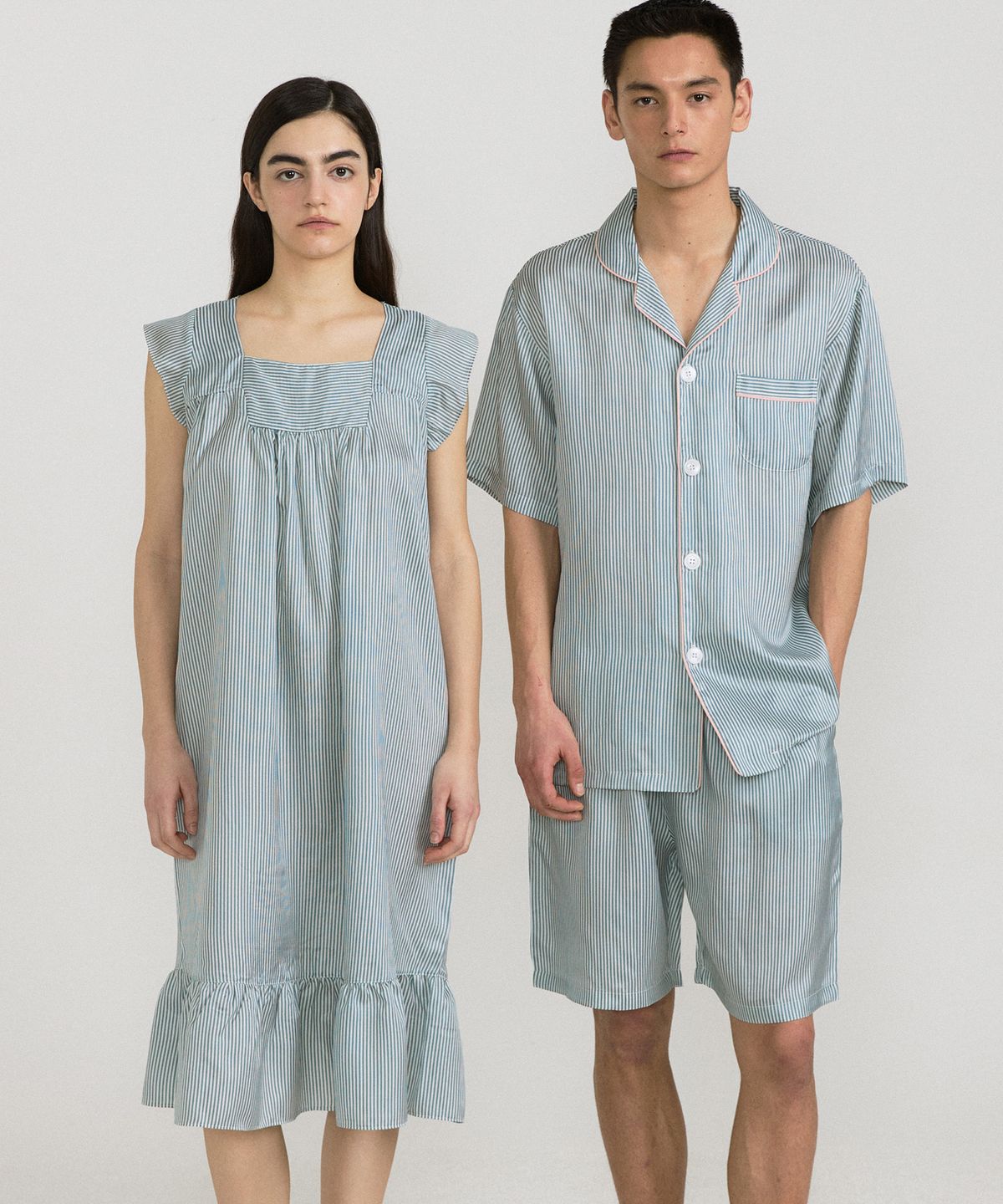 조스라운지(JO'S LOUNGE) [인견] (couple) Ivy Short Pajama Set + One piece