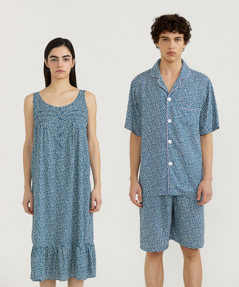 [모달100] (couple) Kate Short Pajama Set + One-piece