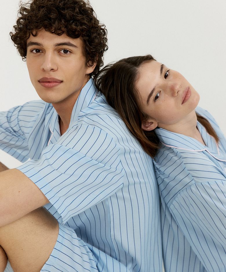 [모달100] (couple) Rain Short Pajama Set