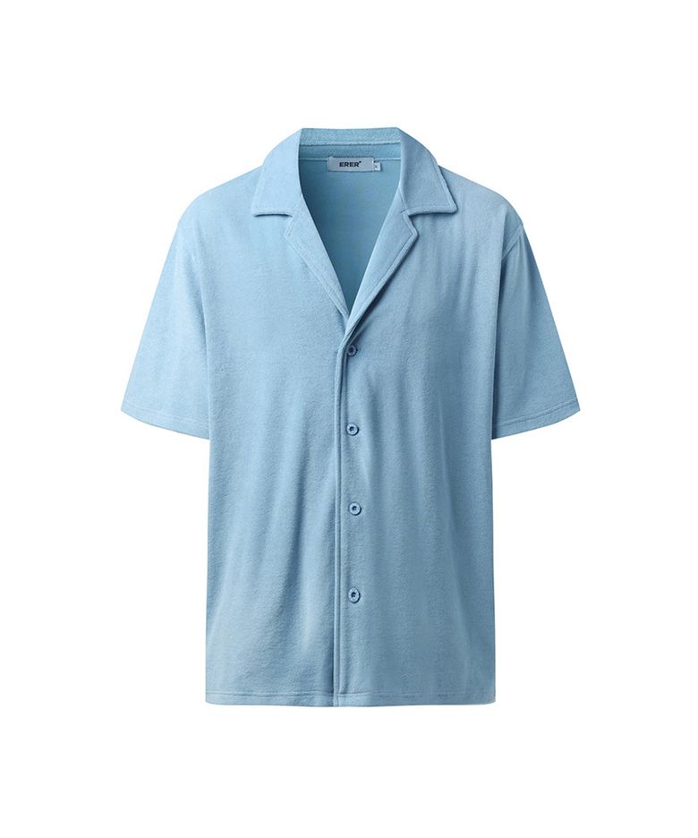 Men Towel shirt Sky blue