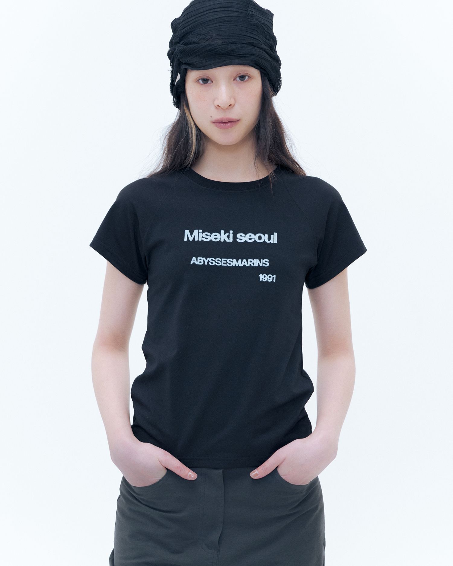【Miseki SEOUL】25ss Abyssesmarins raglan short sleeves MUSINSA | MISEKI SEOUL Abyssesmarins raglan short sleeves BLACK