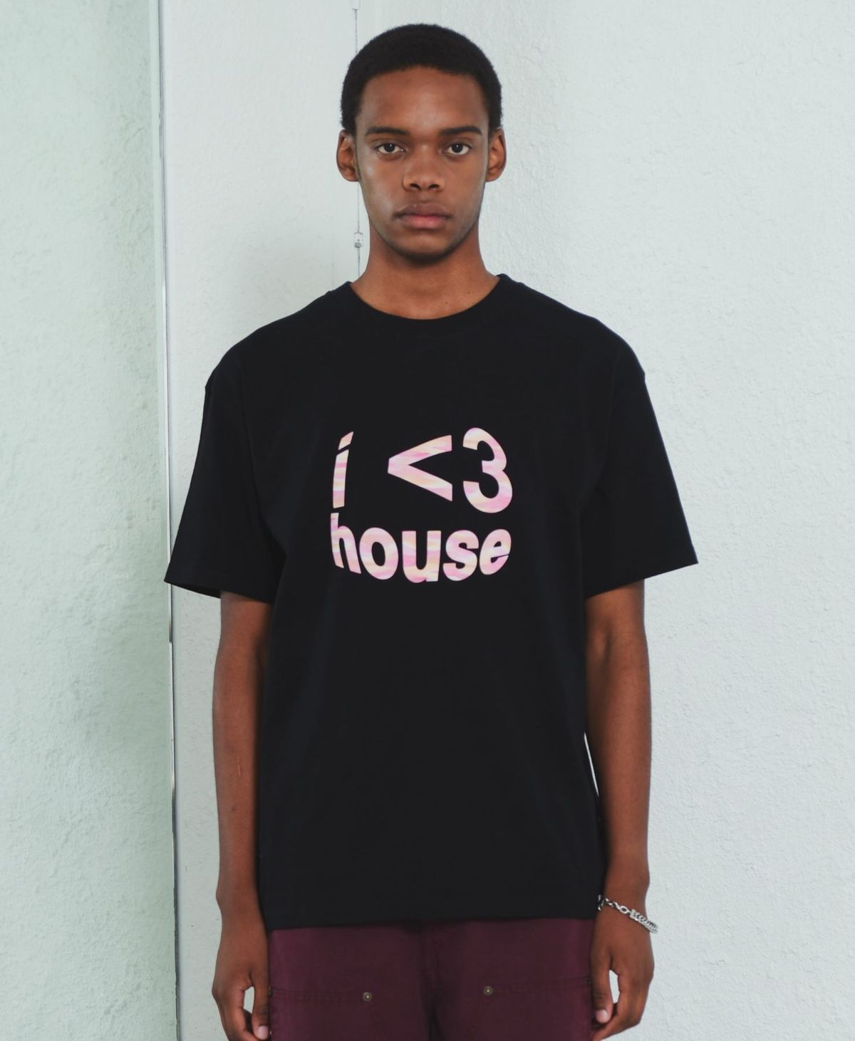 바쥬비쥬(BAJOO BIJOO) I LOVE HOUSE T-SHIRT [BLACK]