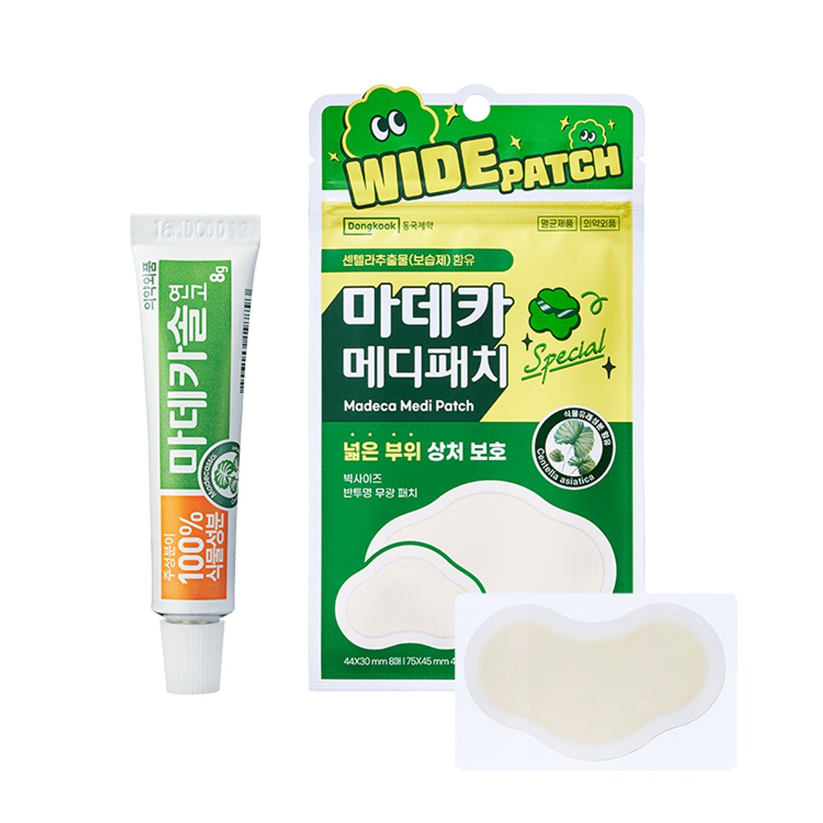 동국제약(DONGKOOK PHARM) 마데카솔 연고 8g 1개 + 메디패치 스페셜 와이드 혼합형 12매입 1개