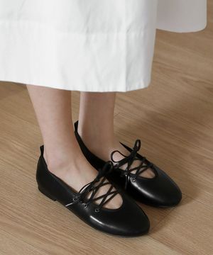 플레타 레이스업 플랫슈즈 (1cm)