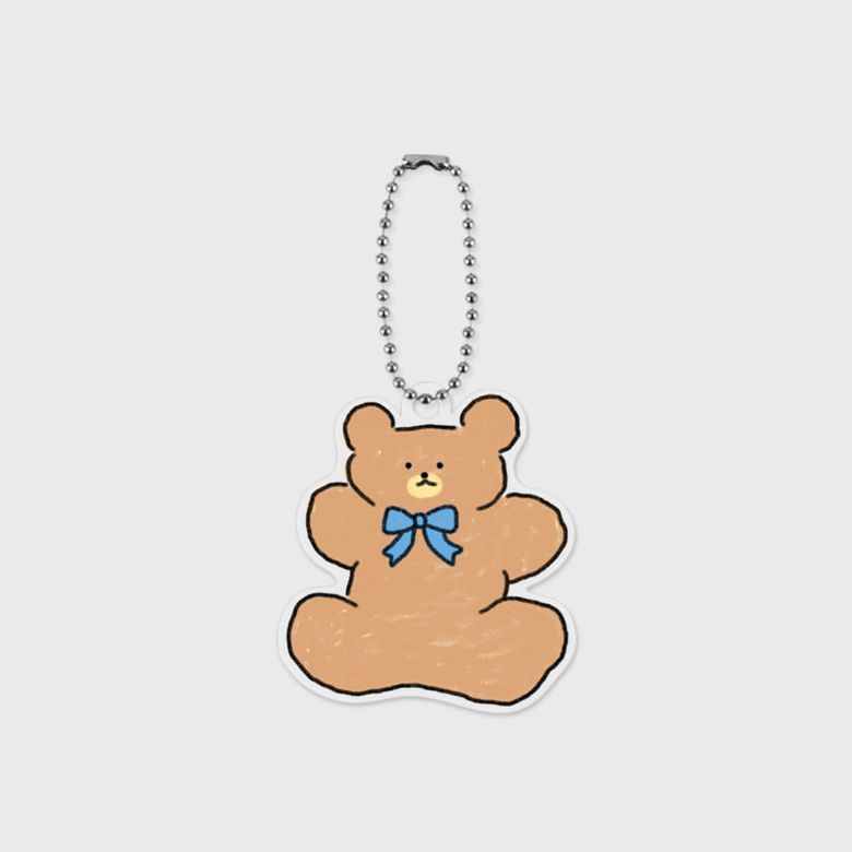 blue ribbon teddy 아크릴키링