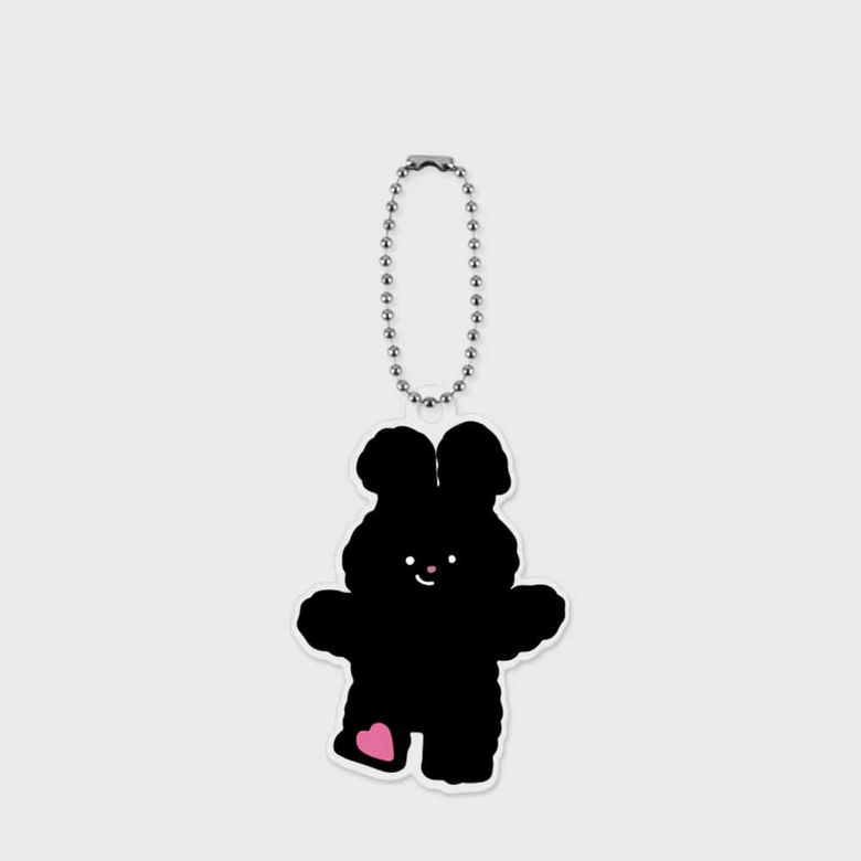 black snuggle windy 아크릴키링