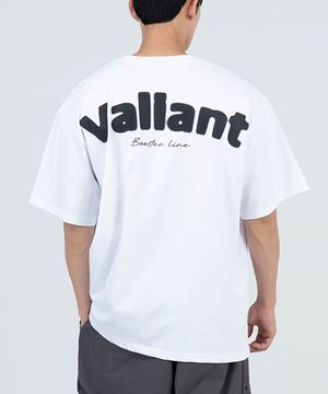 T2506 블러 오버핏 반팔티 [화이트]