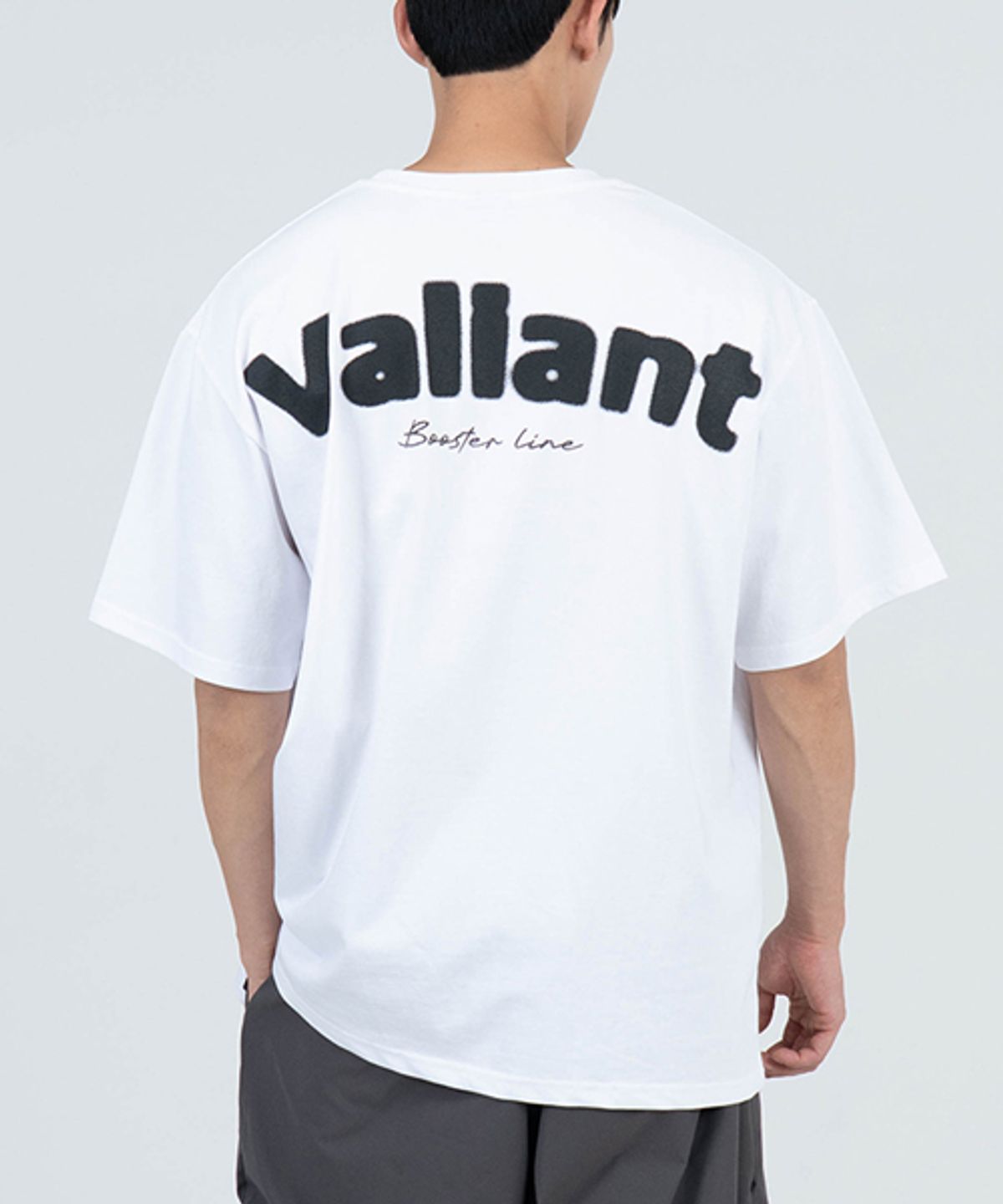 발리안트(VALIANT) T2506 블러 오버핏 반팔티 [화이트]