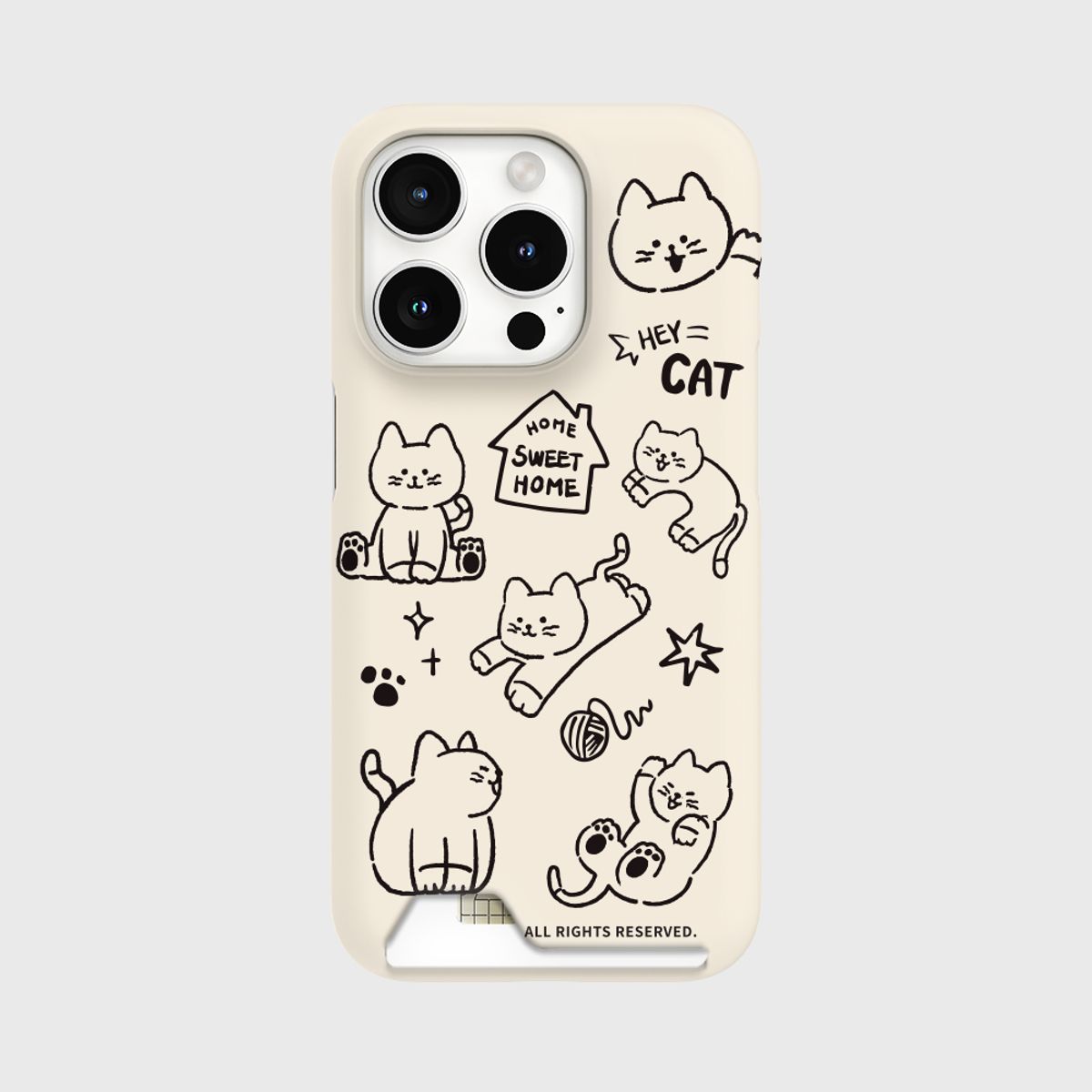 더나인몰(THE NINEMALL) sweet home hey cat [카드수납 폰케이스]
