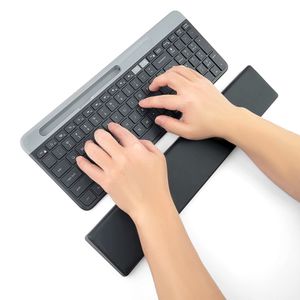 쿠션트레이 수납형 키보드 손목 받침대