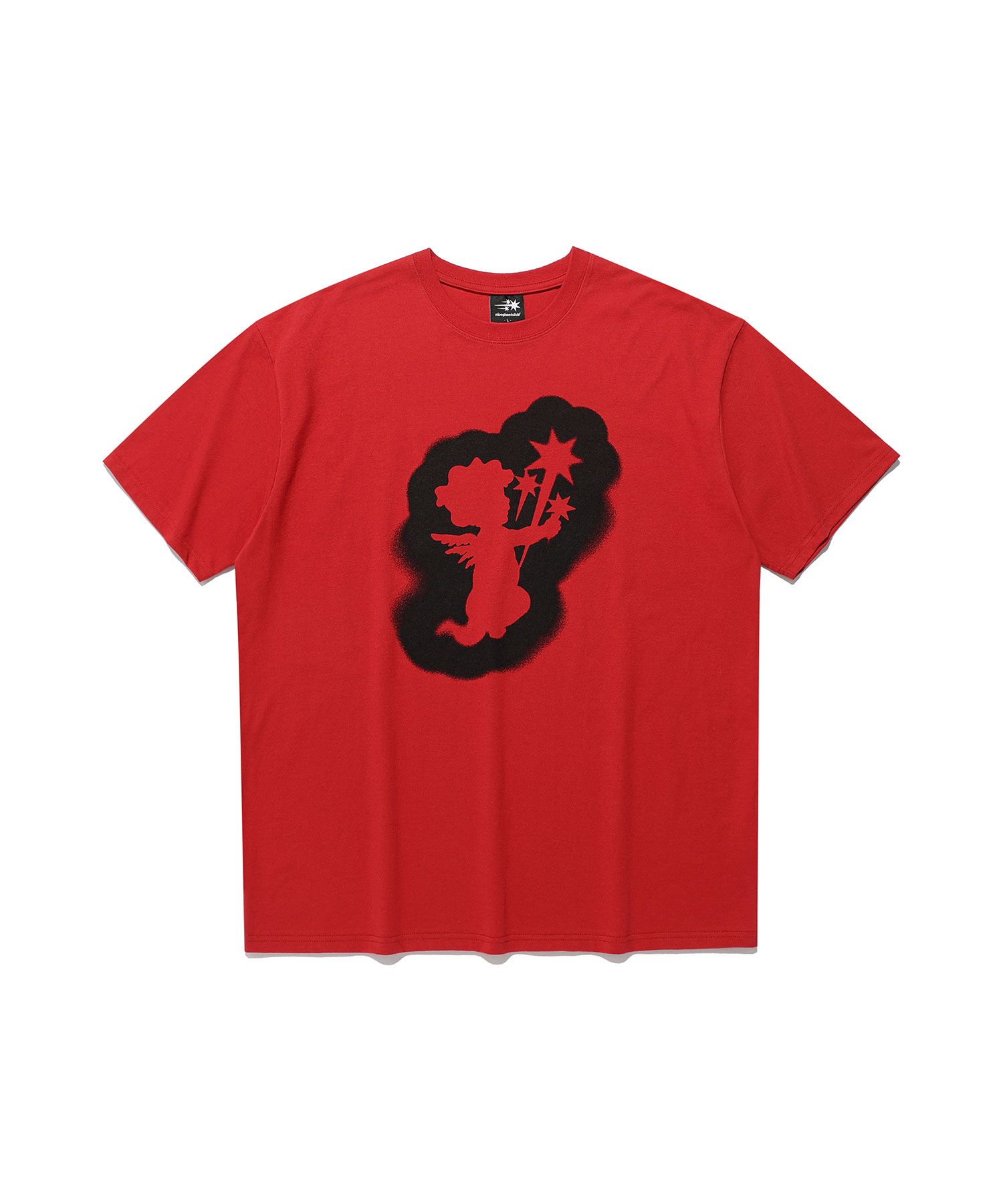 Tシャツ・カットソー [NICEGHOSTCLUB]BABY ANGEL SILHOUETTE TEE_RED(NG2FMUT517A) baby angel silhouette tee[red] - niceghostclub