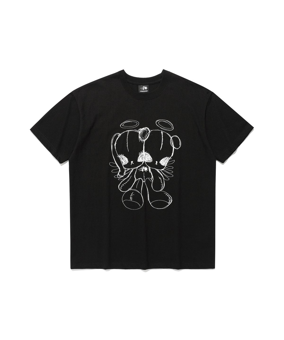 나이스고스트클럽(NICEGHOSTCLUB) COTTON DOLL ANGEL TEE_BLACK(NG2FMUT518A)