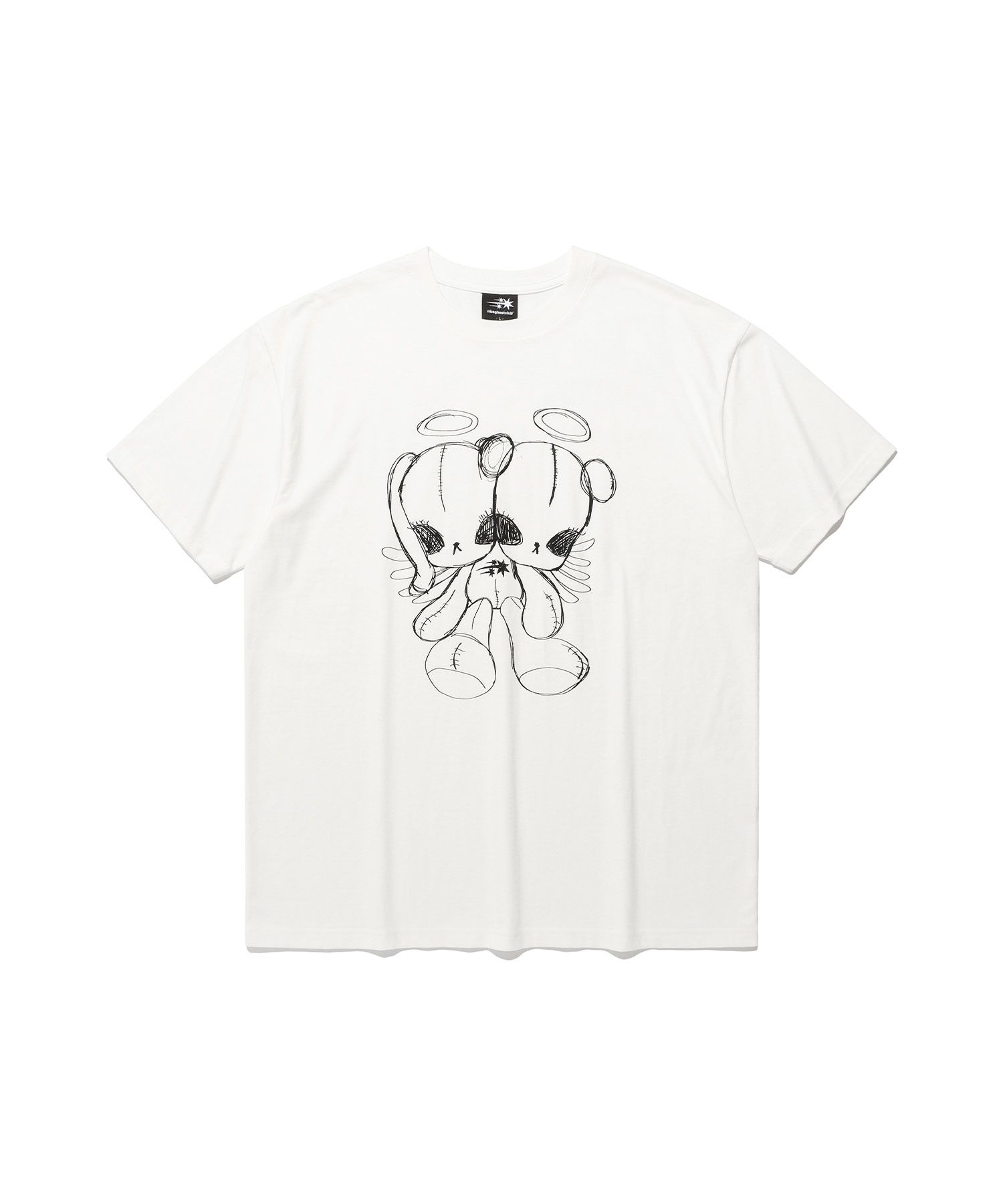 [NICEGHOSTCLUB]COTTON DOLL ANGEL TEE_BLACK(NG2FMUT518A)コ cotton doll angel tee[black] - niceghostclub
