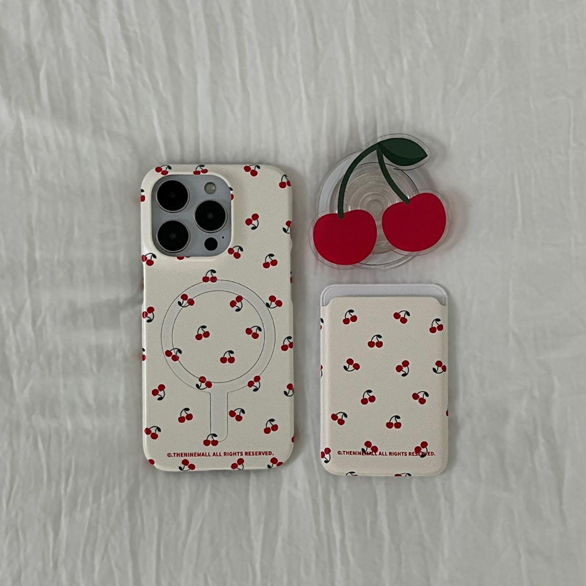 더나인몰(THE NINEMALL) mini cherry pattern [맥세이프 하드 폰케이스]