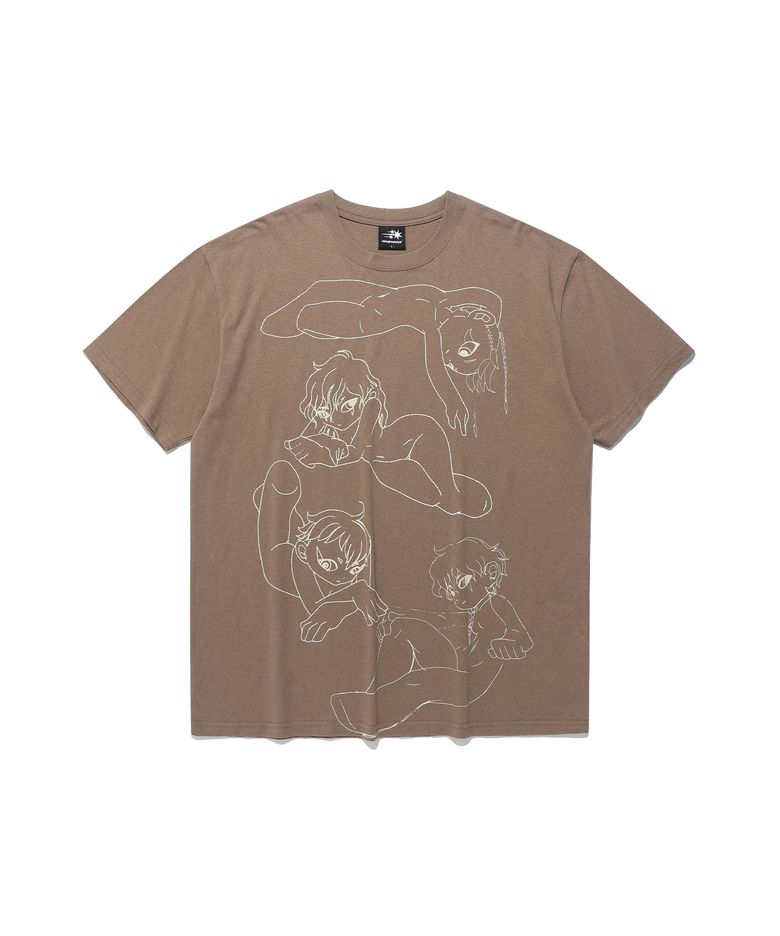 HEAVEN GATEKEEPER LINE TEE_BROWN(NG2FMUT524A)