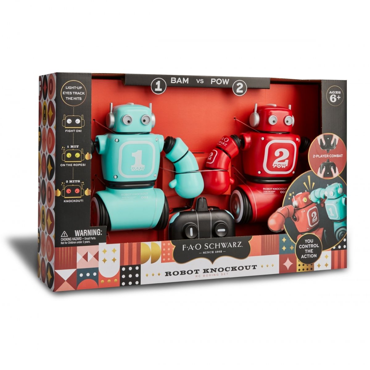 토이트론(TOYTRON) FAO 슈와츠-RC 복싱 로봇 세트