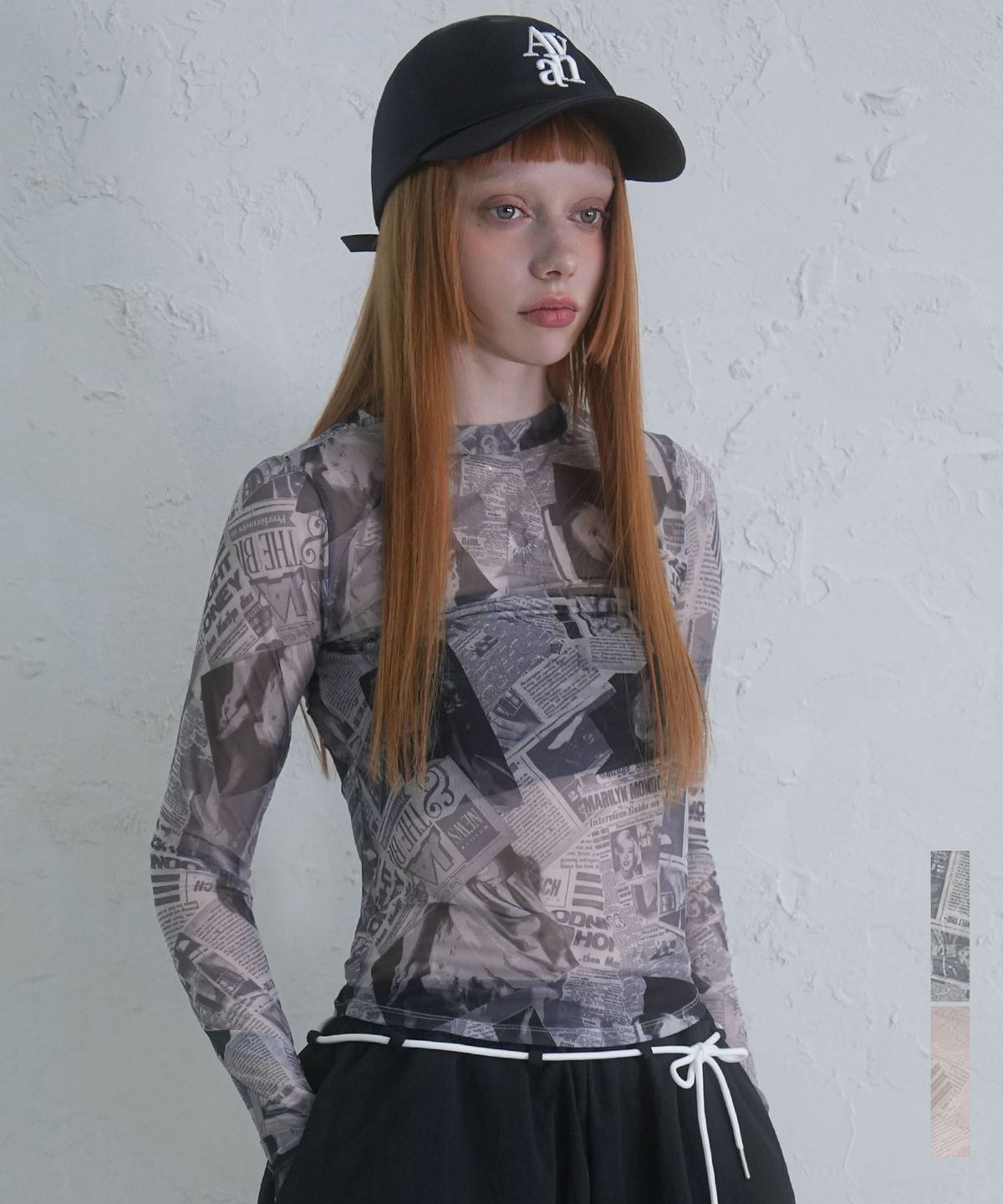 어반드레스(AVANDRESS) Marilyn See-Through Long Sleeve - 2COL