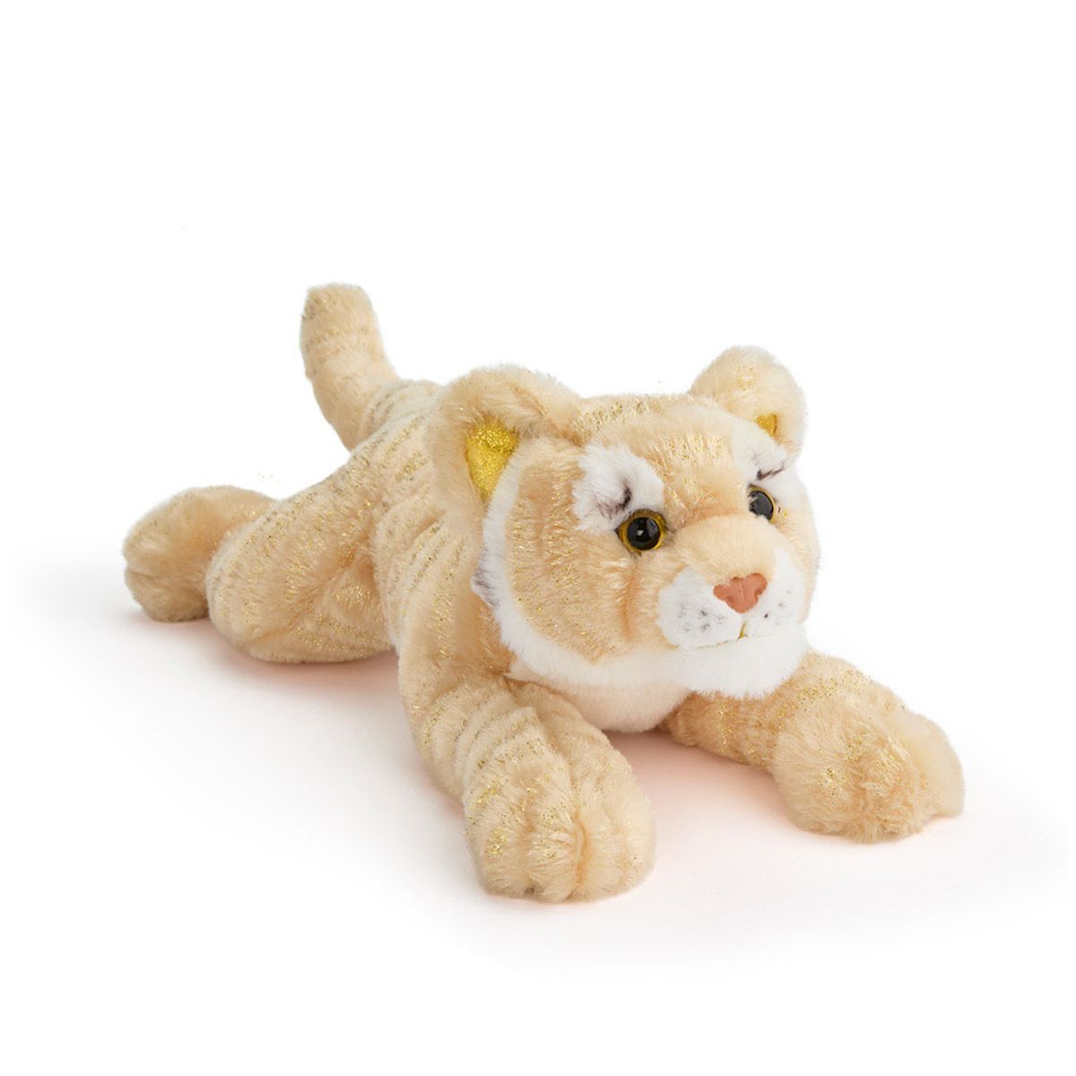 토이트론(TOYTRON) F.A.O슈와츠-봉제-골드 호랑이 무릎 인형 38cm