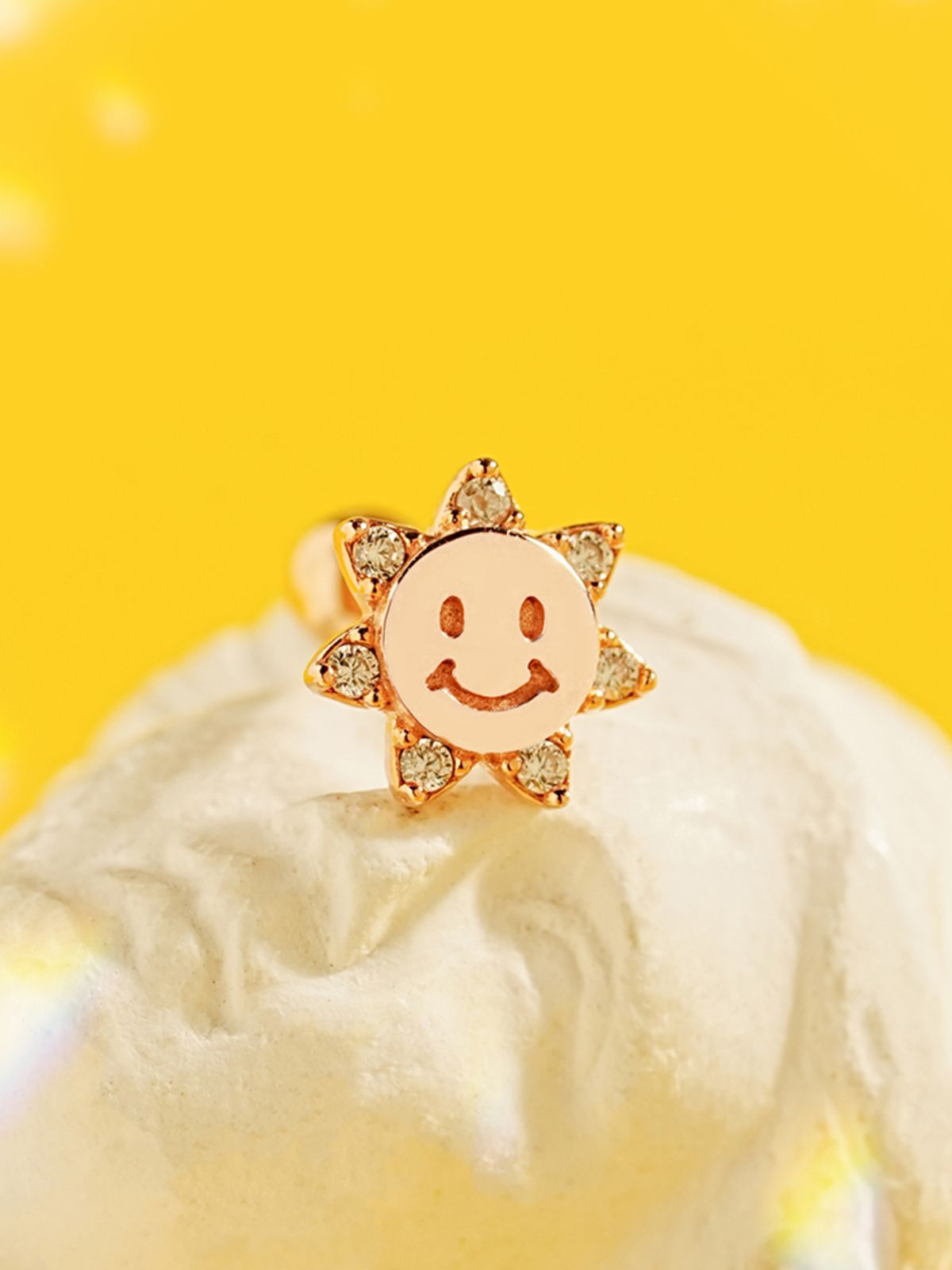 미니멀피어싱(MINIMALPIERCING) 14K 스마일 선 피어싱 귀걸이