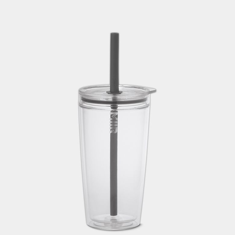 미르 에브리웨어 스트로우 텀블러 16oz - 클리어