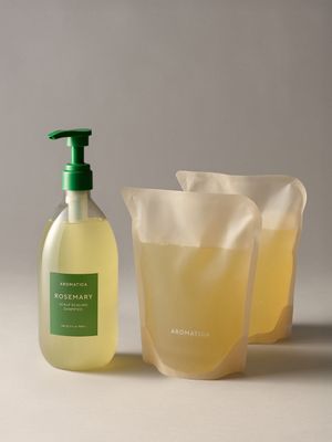 (탈모 기능성) 대용량 로즈마리 스칼프 스케일링 샴푸 대용량 세트 (본품 750ML + 리필 500 2개)