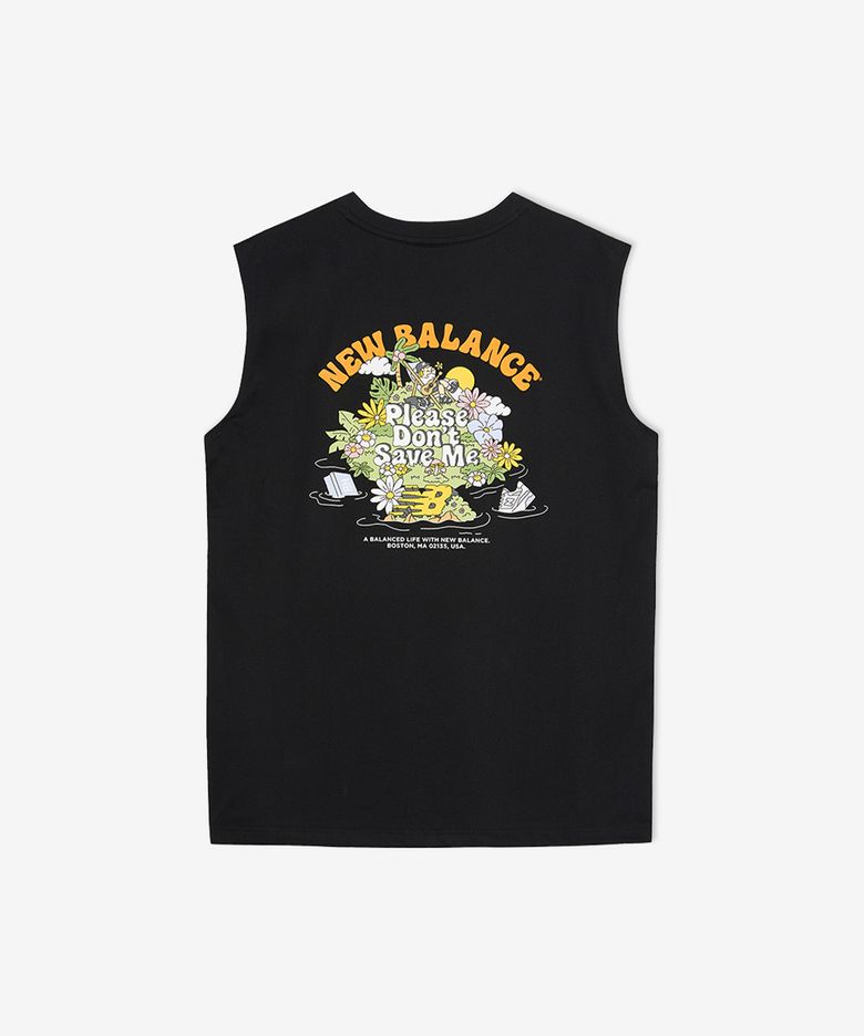 NBNGGCO213 / UNI NB BOY 피크닉 페스티벌 나시티 (BLACK)