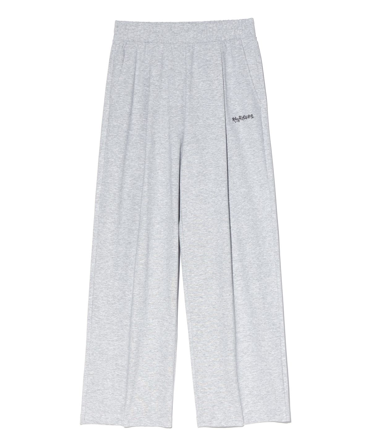 레이피커스(RAYFIKERS) 원턱 와이드 로고 스웨트 팬츠 MELANGE GREY (MP8PU794-097)