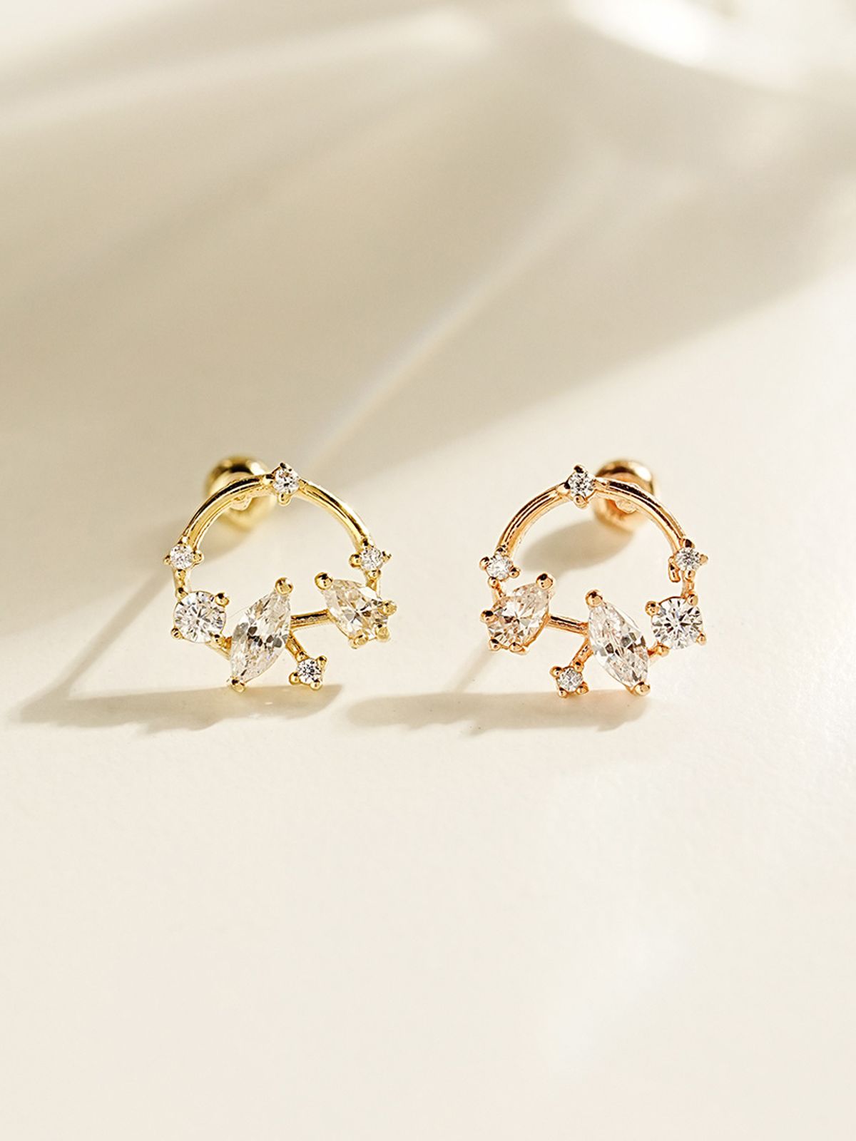 미니멀피어싱(MINIMALPIERCING) 14K 스노우벨 피어싱 귀걸이