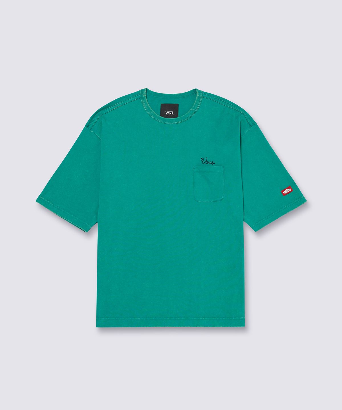 반스(VANS) TDC 남성 워시드 아웃 반소매셔츠 - 스포팅그린 / VN000P0AF231