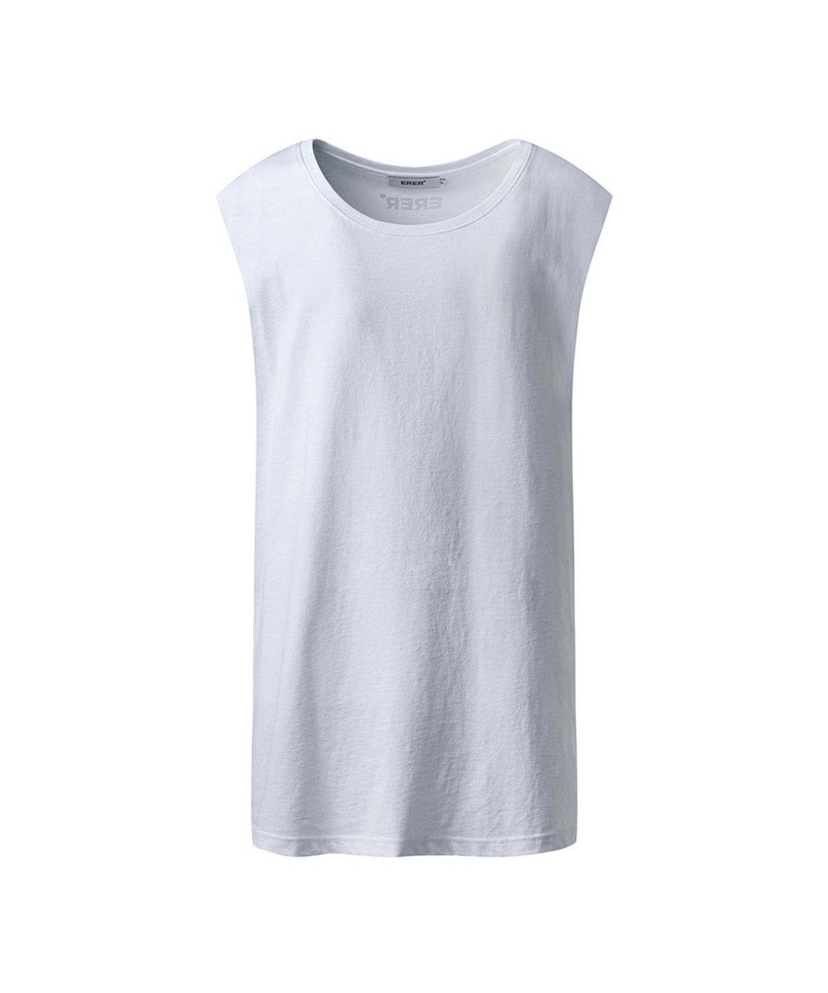 에르에르(ERER) Men Cutting tank top White