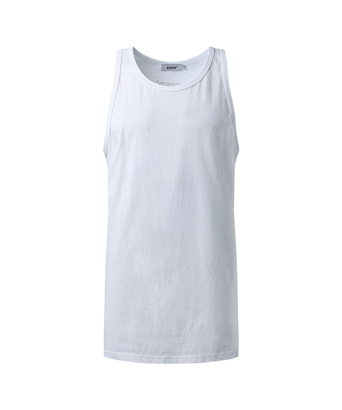 에르에르(ERER) Men Basic tank top White