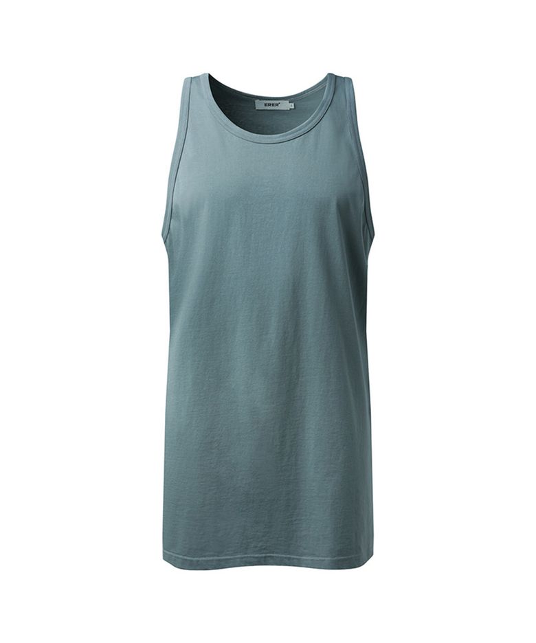 Men Basic tank top Sky blue