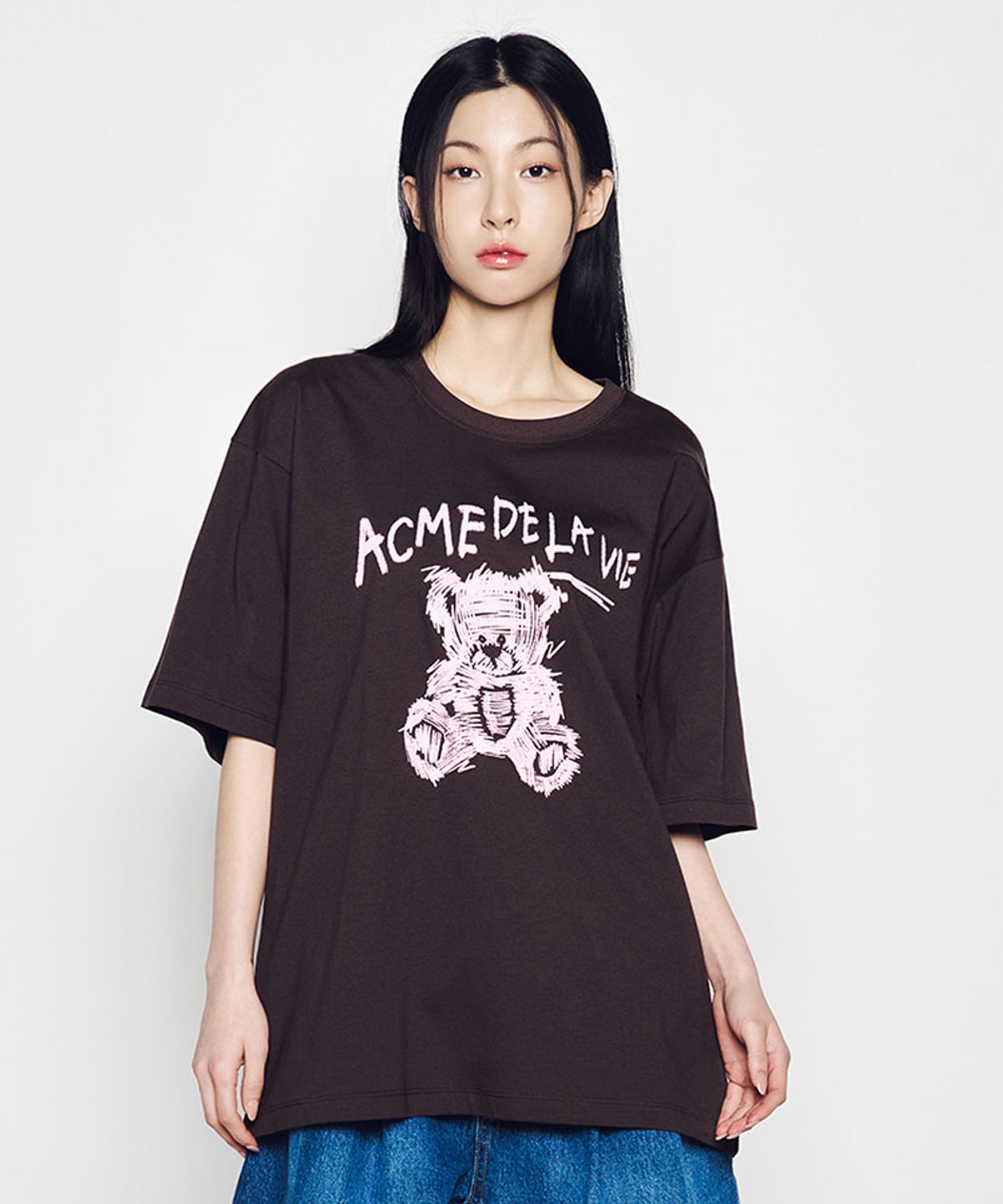 아크메드라비(ACME DE LA VIE) DRAWING BEAR SHORT SLEEVE T-SHIRT (3COLOR)