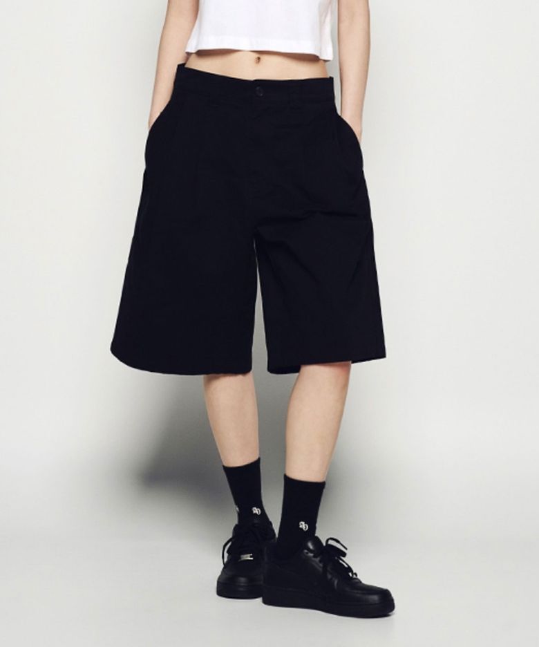 WIDE CHINO SHORT PANTS (2COLOR)